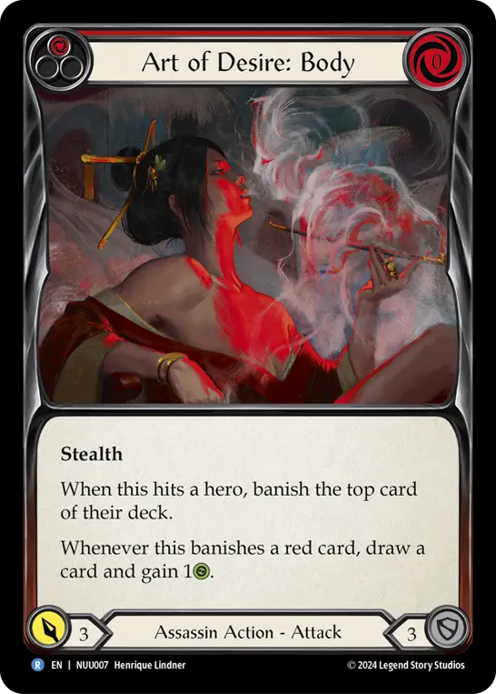 Art of Desire: Body RED NUU007 - Nuu - Blitz Deck - Flesh and blood card