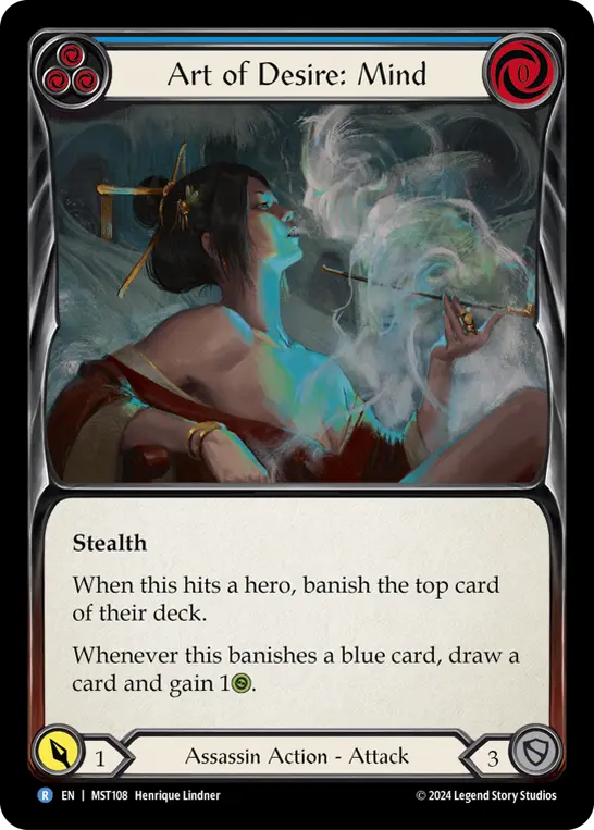 Art of Desire: Mind BLUE MST108 - Part the Mistveil - Flesh and blood card