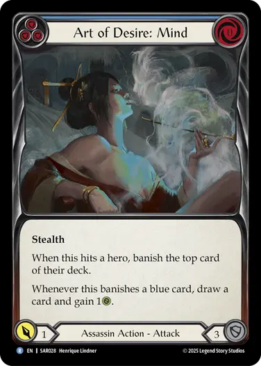 Art of Desire: Mind SAR028 - Silver Age Chapter 2 - Arakni, Web of Deceit - Flesh and blood card