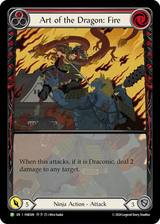 Art of the Dragon: Fire RED FAB309-RF - Calling - The Hunted - Flesh and blood card