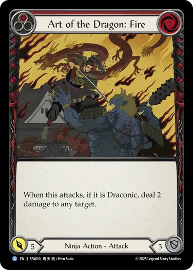Art of the Dragon: Fire SFA010 - Silver Age Chapter 2 - Fai - Flesh and blood card