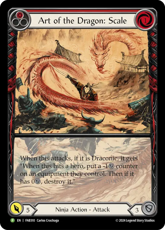 Art of the Dragon: Scale RED FAB310-RF - Calling - The Hunted - Flesh and blood card