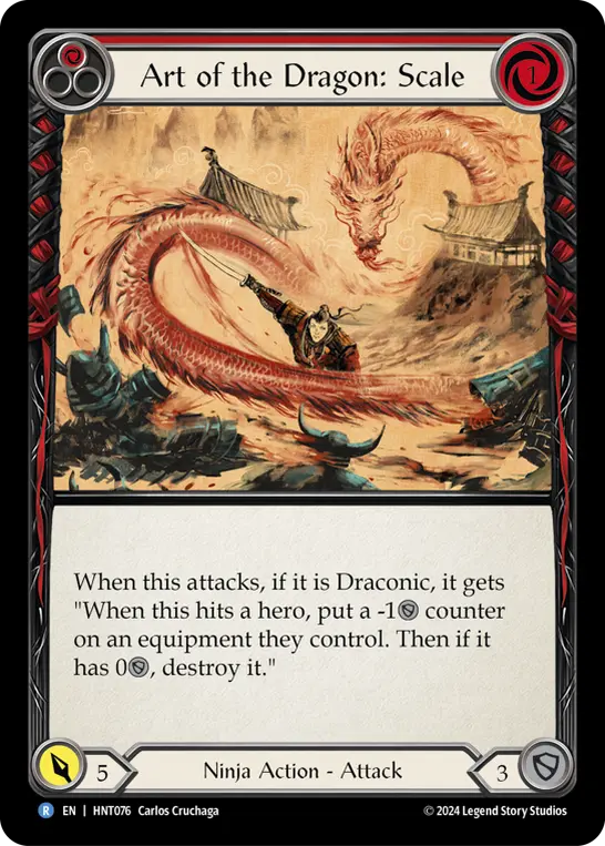 Art of the Dragon: Scale RED HNT076 - The Hunted - Flesh and blood card