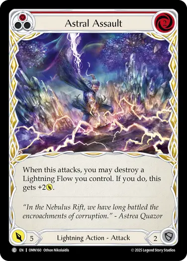 Astral Assault OMN160 - Omens of the Third Age - Flesh and blood card