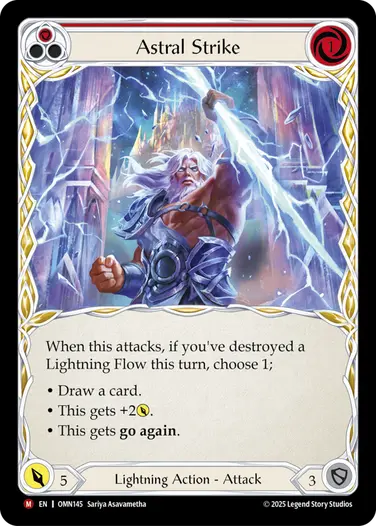 Astral Strike OMN145 - Omens of the Third Age - Flesh and blood card