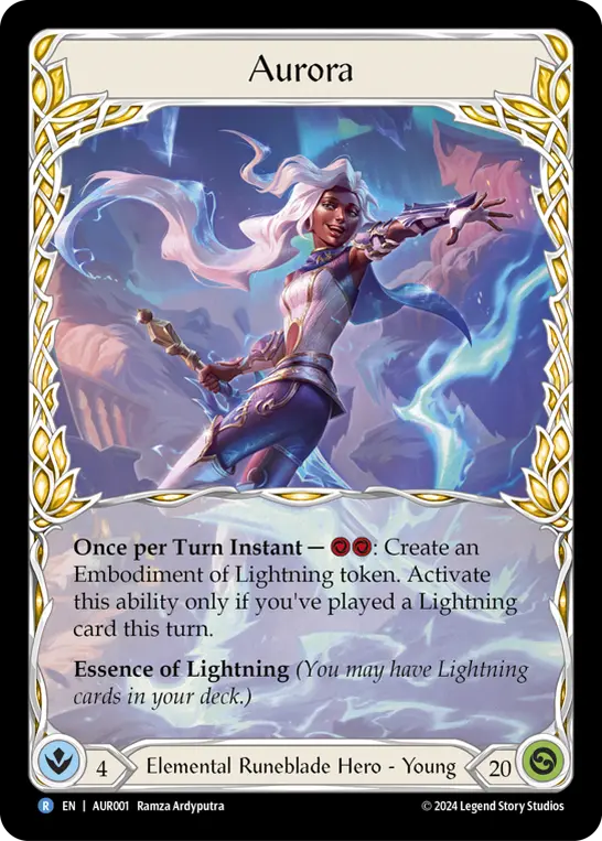 Aurora AUR001-RF - 1st Strike - Aurora - Flesh and blood card