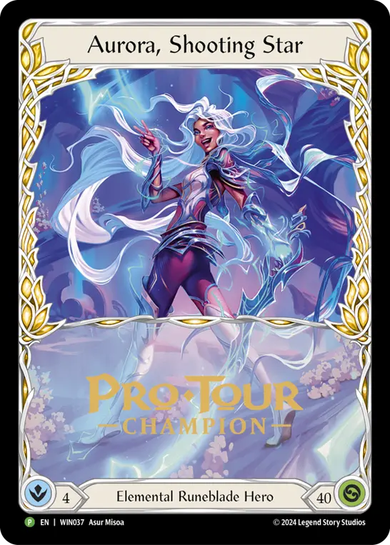 Aurora, Shooting Star WIN037-CF - Pro Tour Champion Cards - Rosetta - Flesh and blood card