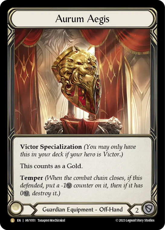 Aurum Aegis HVY051-RF - Heavy Hitters - Flesh and blood card