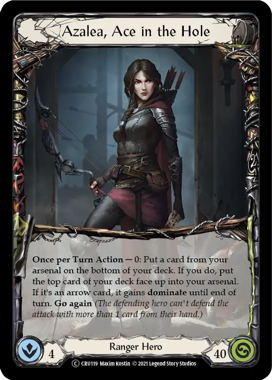Azalea, Ace in the Hole U-CRU119 - Crucible of War - Unlimited - Flesh and blood card