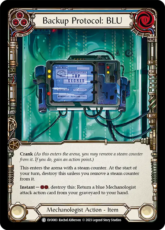 Backup Protocol: BLU BLUE EVO083 - Bright Lights - Flesh and blood card