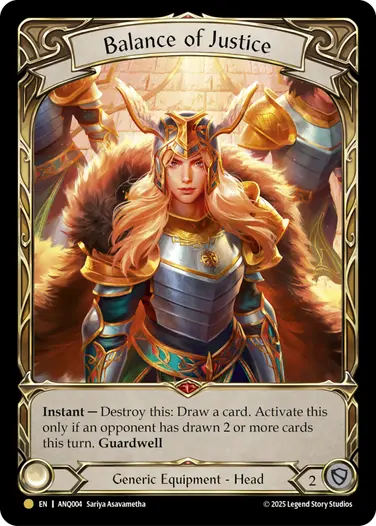 Balance of Justice ANQ004-RF - Compendium of Rathe - Antiquity Pack - Flesh and blood card