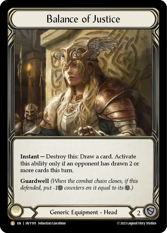 Balance of Justice HVY195-RF - Heavy Hitters - Flesh and blood card