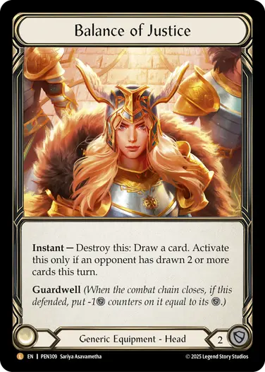 Balance of Justice PEN309 - Compendium of Rathe - Flesh and blood card