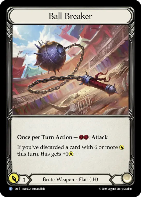 Ball Breaker RHI002 - Rhinar - Heavy Hitters Blitz Deck - Flesh and blood card
