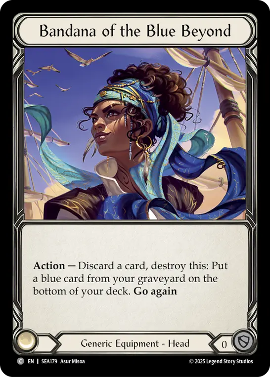 Bandana of the Blue Beyond SEA179-TP - High Seas - Treasure Pack - Flesh and blood card