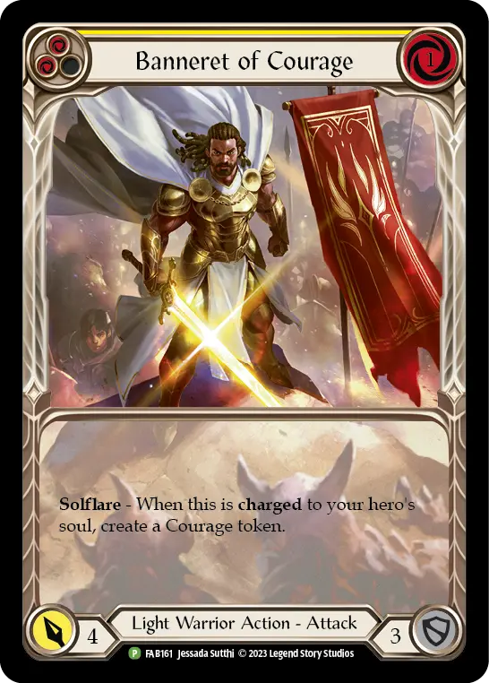 Banneret of Courage YELLOW FAB161-RF - Calling - Dusk till Dawn - Flesh and blood card