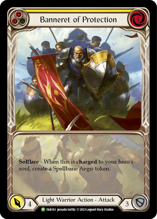 Banneret of Protection YELLOW FAB163-RF - Calling - Dusk till Dawn - Flesh and blood card