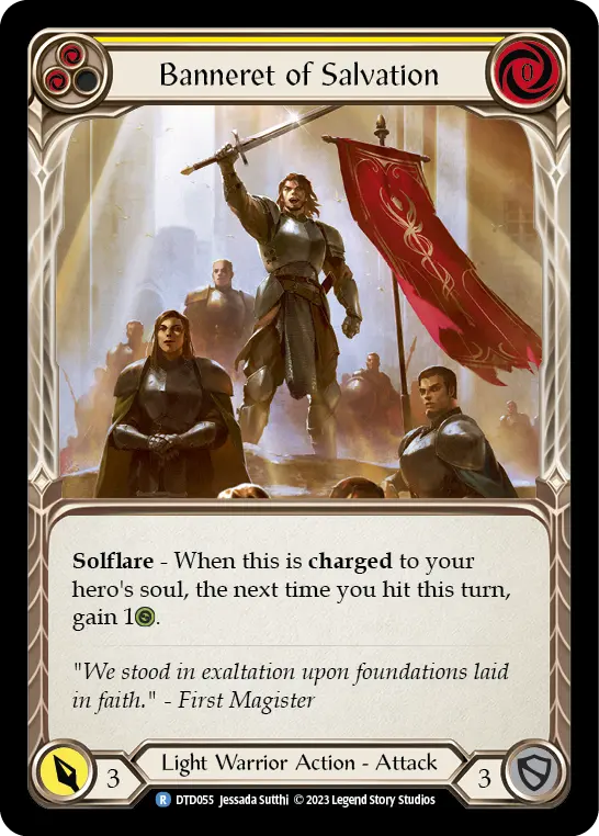 Banneret of Salvation YELLOW DTD055 - Dusk till Dawn - Flesh and blood card