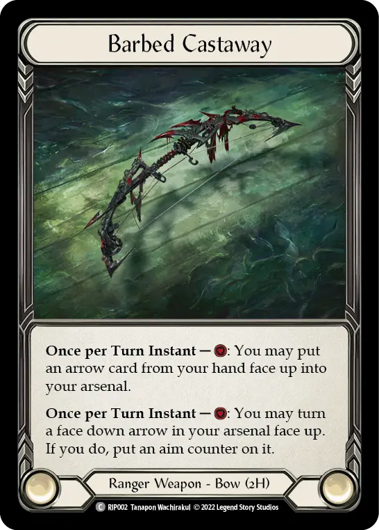 Barbed Castaway RIP002 - Riptide - Blitz Deck - Flesh and blood card