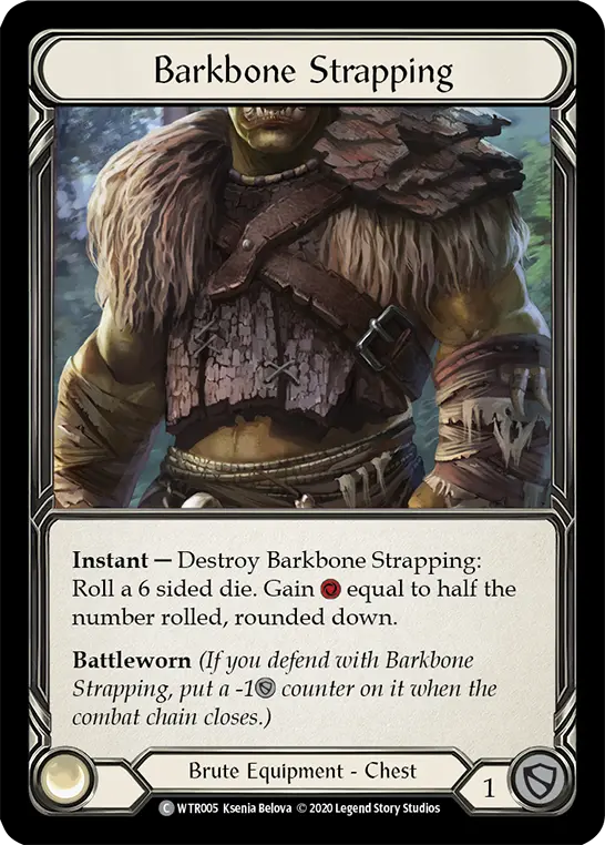 Barkbone Strapping R-WTR005 - Welcome to Rathe - Unlimited Revised - Flesh and blood card