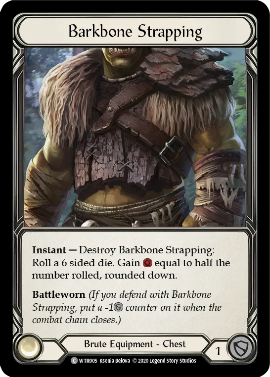 Barkbone Strapping U-WTR005-RF - Welcome to Rathe - Unlimited - Flesh and blood card