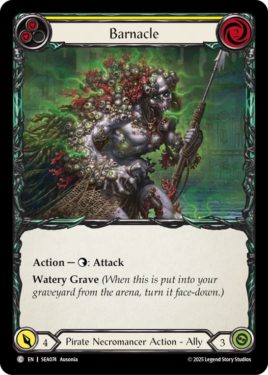 Barnacle YELLOW SEA074 - High Seas - Flesh and blood card