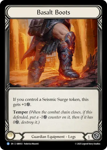 Basalt Boots SBR012 - Silver Age Chapter 1 - Bravo, Flattering Showman - Flesh and blood card