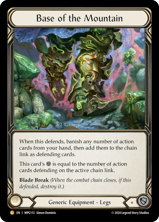 Base of the Mountain MPG113-RF - Mastery Pack Guardian - Flesh and blood card