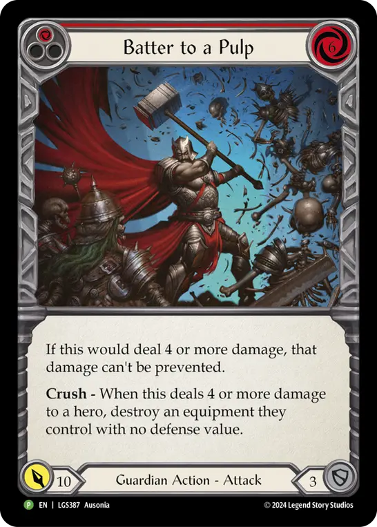 Batter to a Pulp RED LGS387 - Release Celebration - Flesh and blood card