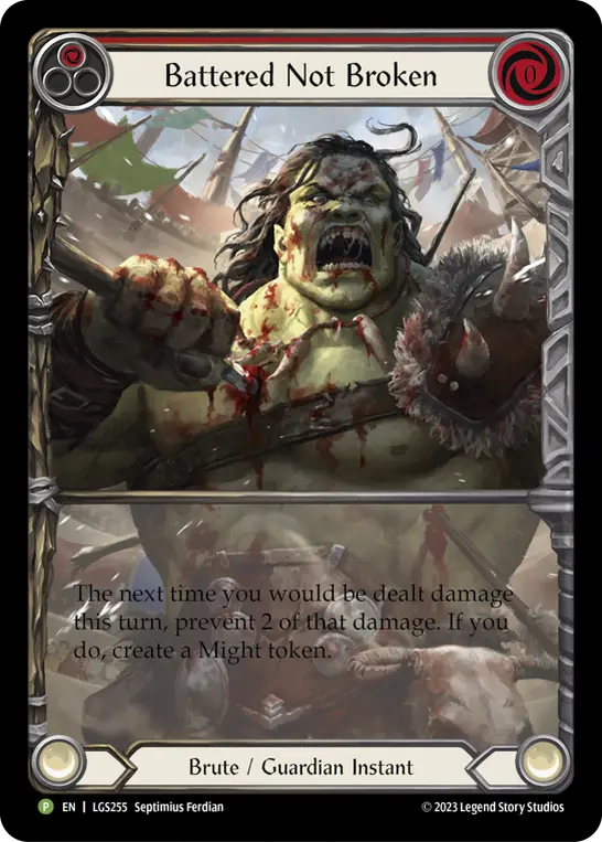 Battered Not Broken RED LGS255-RF - Armory - Season 12 - Flesh and blood card