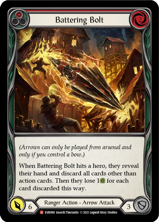 Battering Bolt RED EVR088 - Everfest - Flesh and blood card