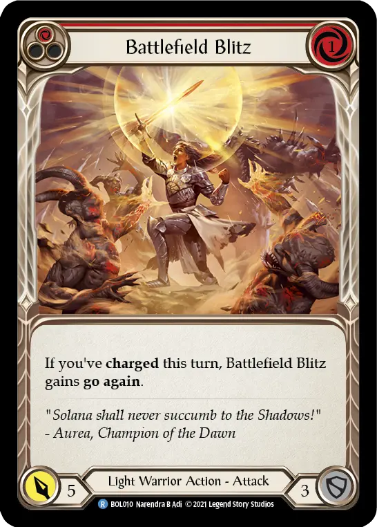 Battlefield Blitz RED BOL010 - Boltyn - Blitz Deck - Flesh and blood card