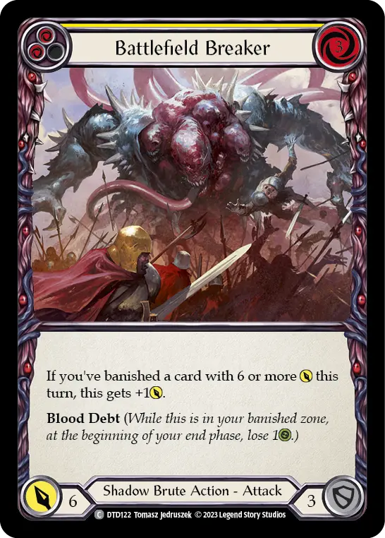 Battlefield Breaker YELLOW DTD122 - Dusk till Dawn - Flesh and blood card