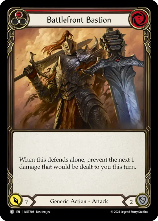 Battlefront Bastion RED MST203 - Part the Mistveil - Flesh and blood card