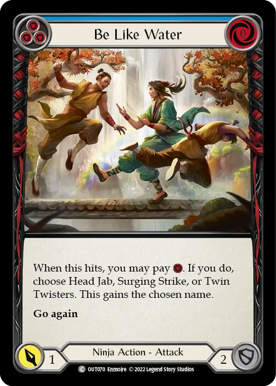 Be Like Water BLUE OUT070 - Outsiders - Flesh and blood card