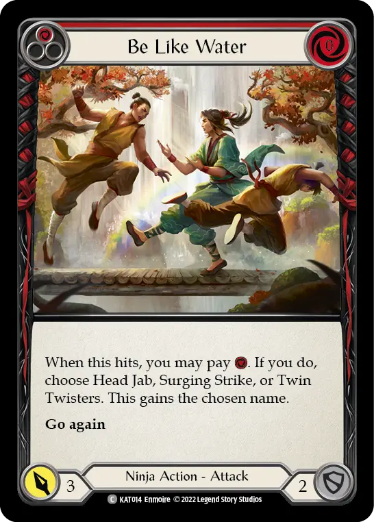 Be Like Water RED KAT014 - Katsu - Blitz Deck - Flesh and blood card