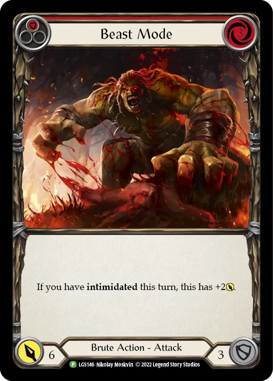 Beast Mode RED LGS146-RF - Armory - Evergreen - Flesh and blood card