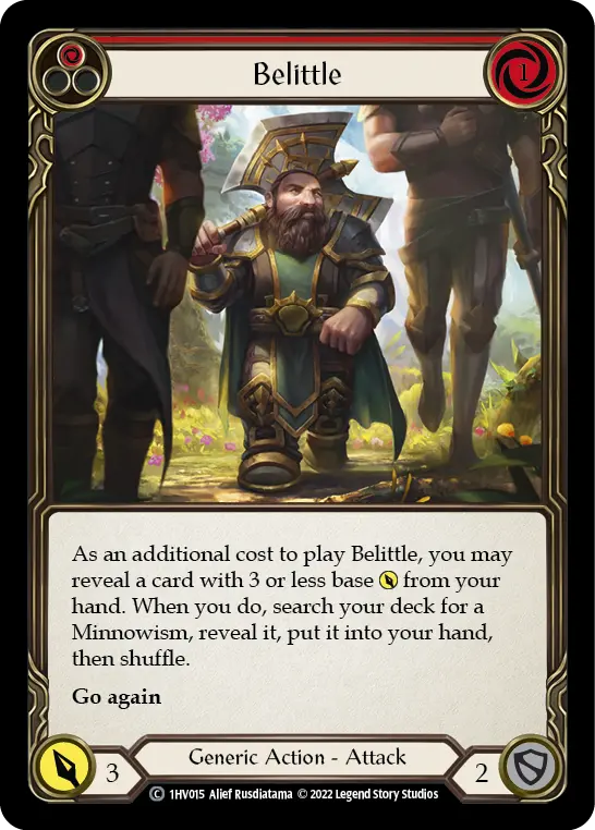 Belittle RED 1HV015 - Viserai - Blitz Deck - Flesh and blood card