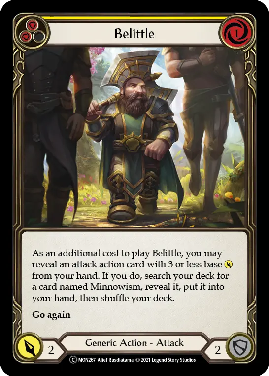 Belittle YELLOW U-MON267-RF - Monarch - Unlimited - Flesh and blood card