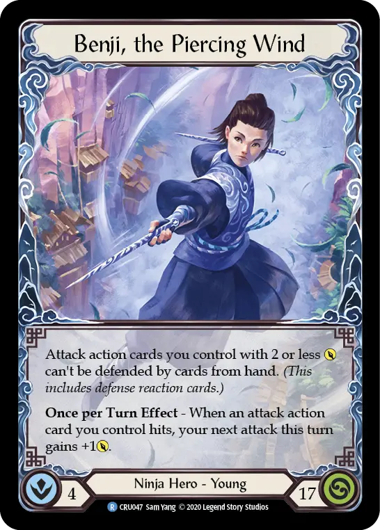 Benji, the Piercing Wind CRU047 - Crucible of War - Flesh and blood card
