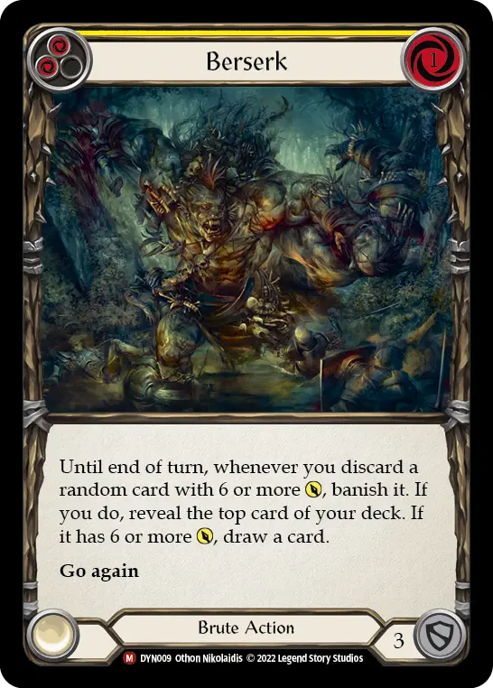 Berserk YELLOW DYN009 - Dynasty - Flesh and blood card