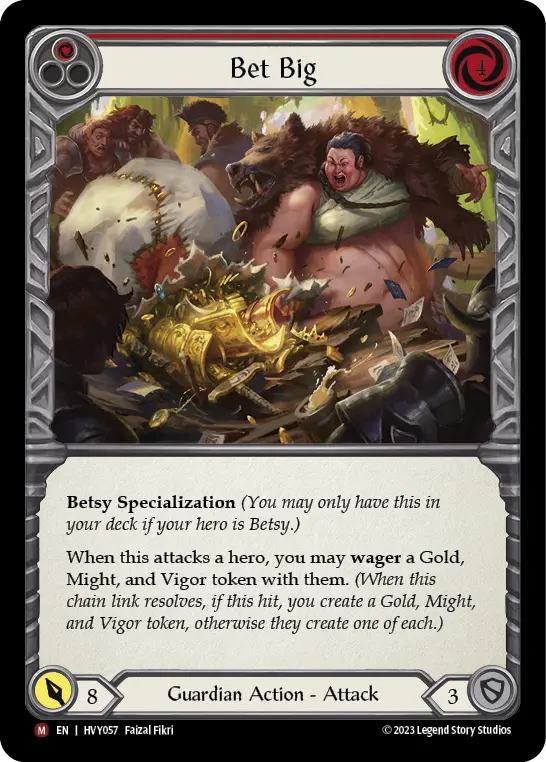Bet Big RED HVY057 - Heavy Hitters - Flesh and blood card