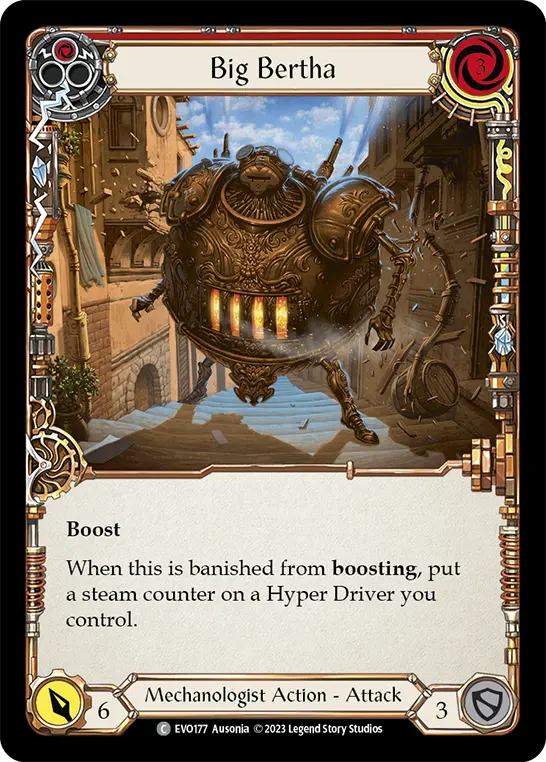 Big Bertha RED EVO177 - Bright Lights - Flesh and blood card