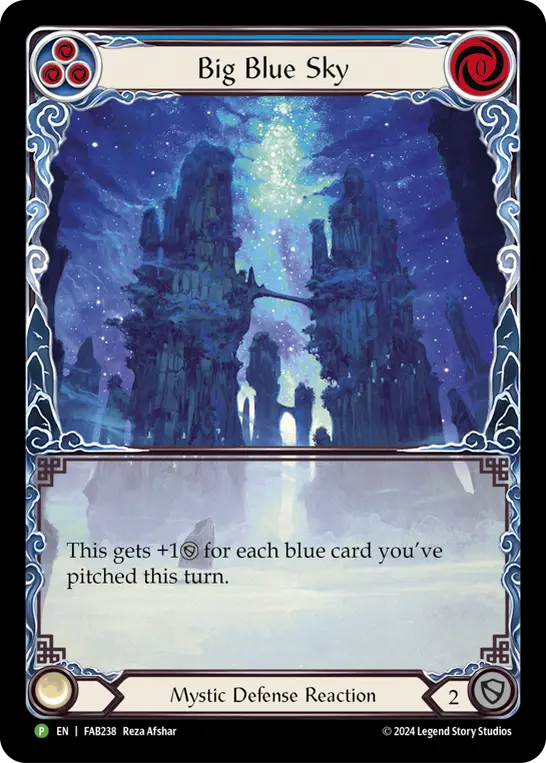 Big Blue Sky BLUE FAB238-RF - Marketing - Dragon Shield Enigma - Flesh and blood card