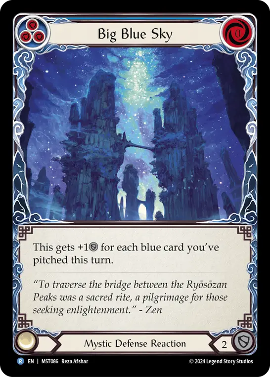 Big Blue Sky BLUE MST086 - Part the Mistveil - Flesh and blood card