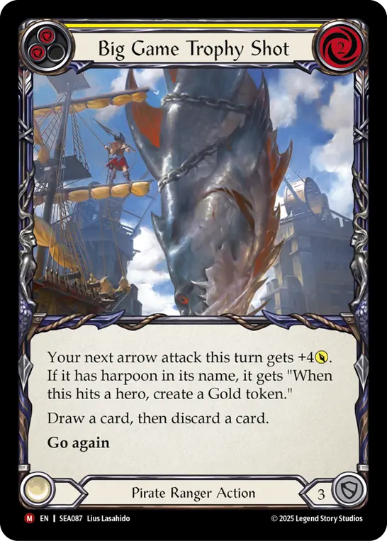 Big Game Trophy Shot YELLOW SEA087 - High Seas - Flesh and blood card
