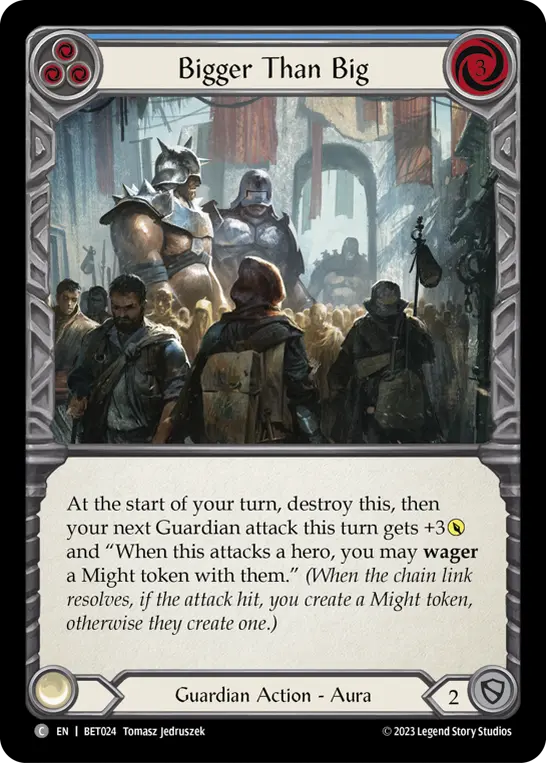 Bigger Than Big BLUE BET024 - Betsy - Heavy Hitters Blitz Deck - Flesh and blood card