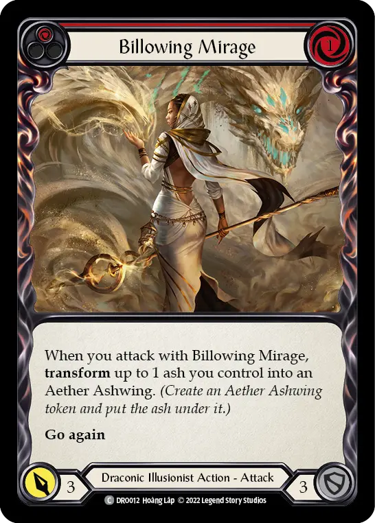 Billowing Mirage RED DRO012 - Dromai - Blitz Deck - Flesh and blood card