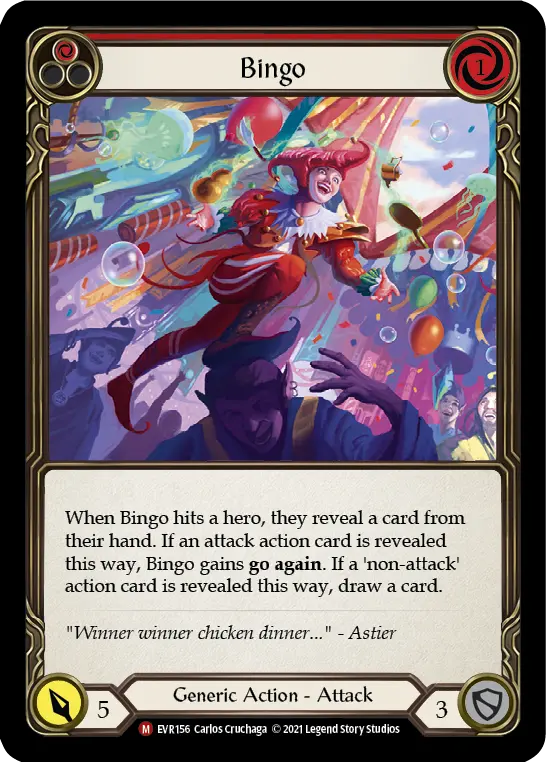 Bingo RED EVR156 - Everfest - Flesh and blood card