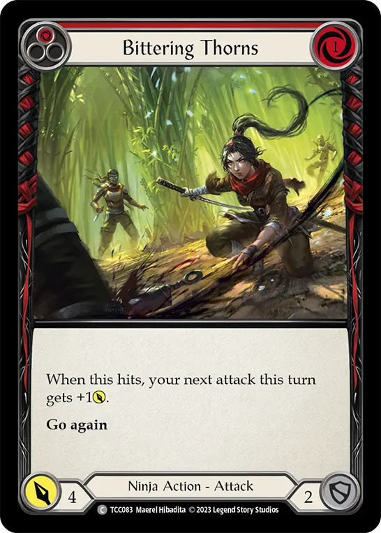 Bittering Thorns RED TCC083 - Round the Table: TCC x LSS - Flesh and blood card